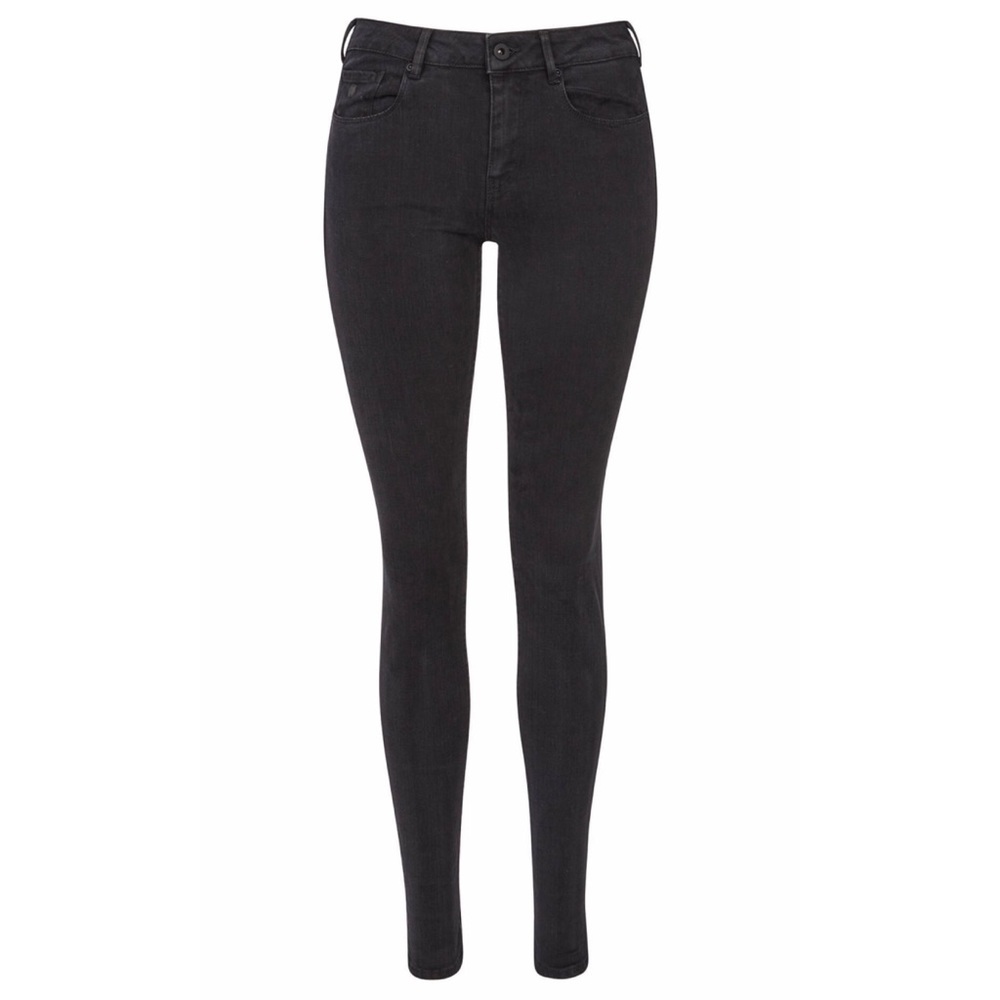 Scotch & Soda mid rise skinny black jeans